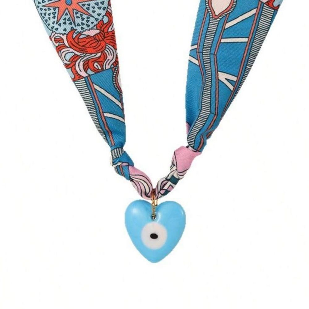 Boho evil eye Necklace Q869